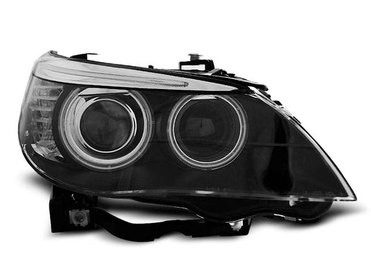 Tuning-Tec Xenon CCFL Angel Eyes Scheinwerfer für BMW 5er E60/E61 05-07 schwarz