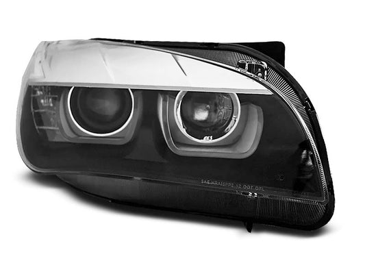 Tuning-Tec Xenon LED Tagfahrlicht Angel Eyes Scheinwerfer für BMW X1 E84 Facelift 12-14 schwarz