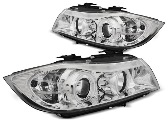 Tuning-Tec CCFL Angel Eyes Scheinwerfer für BMW 3er E90/E91 05-08 chrom