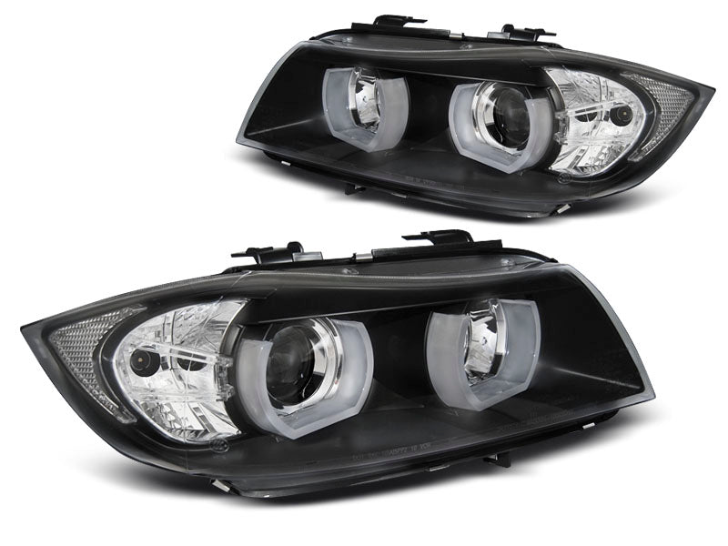 Tuning-Tec Xenon LED Angel Eyes Scheinwerfer für BMW 3er E90/E91 05-08 schwarz