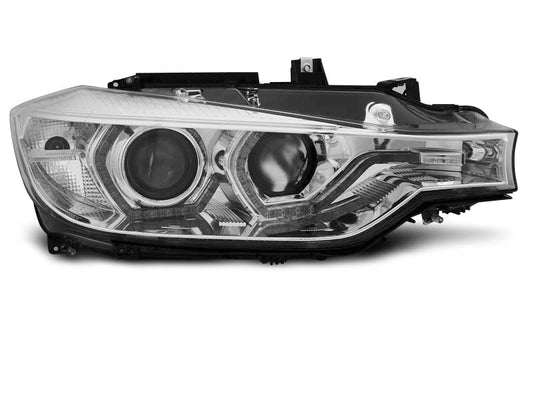 Tuning-Tec LED Tagfahrlicht Angel Eyes Scheinwerfer für BMW 3er F30/F31 11-15 chrom