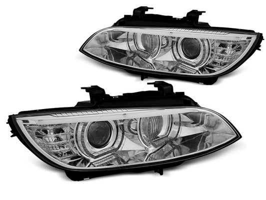 Tuning-Tec Xenon LED Tagfahrlicht Scheinwerfer für BMW 3er E92 / E93 Coupe/Cabrio 06-10 chrom