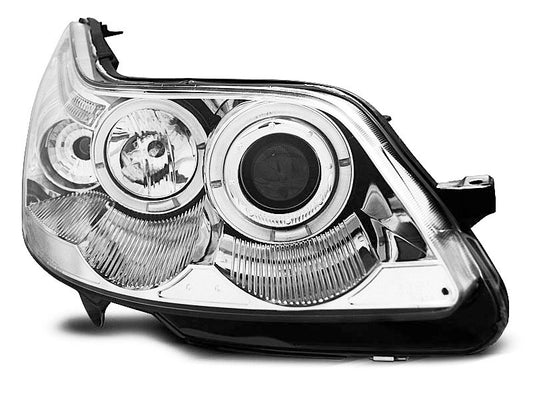 Tuning-Tec LED Angel Eyes Scheinwerfer für Citroen C4 04-10 chrom