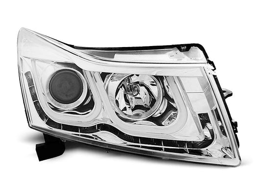 Tuning-Tec LED Tagfahrlicht Scheinwerfer für Chevrolet Cruze 09-12 chrom mit LED Blinker