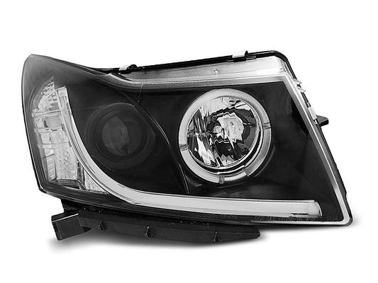 Tuning-Tec LED Tagfahrlicht Scheinwerfer für Chevrolet Cruze 09-12 schwarz LTI