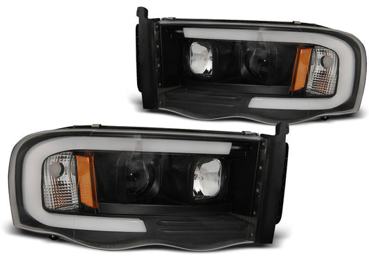 Tuning-Tec LED Tagfahrlicht Scheinwerfer für Dodge RAM 02-06 schwarz