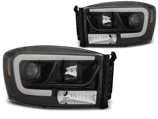 Tuning-Tec LED Tagfahrlicht Scheinwerfer für Dodge RAM 06-08 schwarz