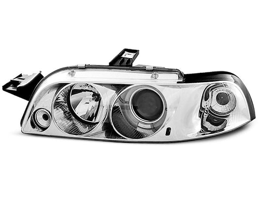 Tuning-Tec LED Angel Eyes Scheinwerfer für Fiat Punto 1 (Typ 176) 93-99 chrom
