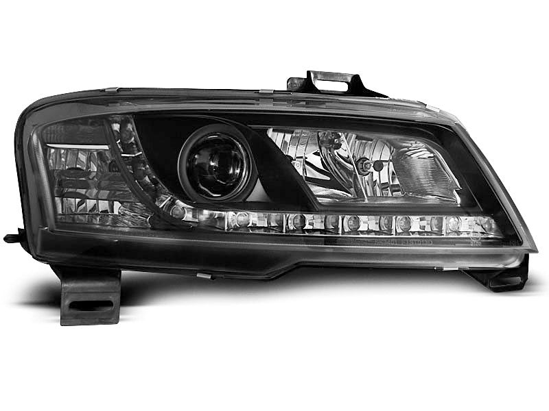 Tuning-Tec LED Tagfahrlicht Scheinwerfer für Fiat Stilo 01-08 schwarz