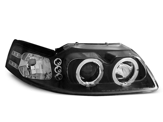 Tuning-Tec LED Angel Eyes Scheinwerfer für Ford Mustang III 98-04 schwarz