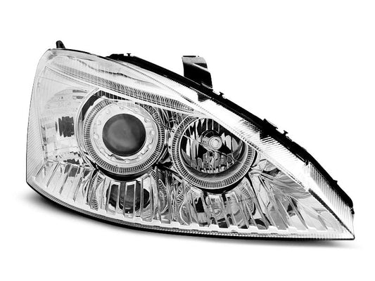 Tuning-Tec Angel Eyes Scheinwerfer für Ford Focus 1 Facelift 01-04 chrom