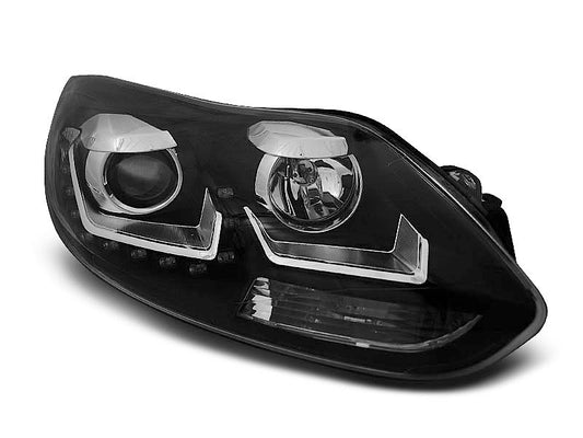 Tuning-Tec LED Tagfahrlicht Scheinwerfer für Ford Focus MK3 11-14 schwarz