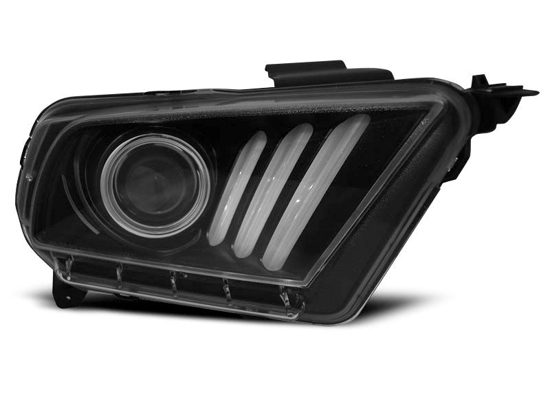 Tuning-Tec LED Tagfahrlicht Scheinwerfer für Ford Mustang V 10-13 schwarz mit dynamischem LED Blinker