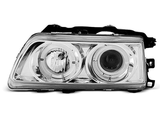 Tuning-Tec LED Angel Eyes Scheinwerfer für Honda CRX 87-89 chrom