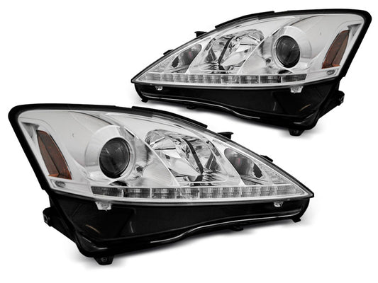 Tuning-Tec LED Tagfahrlicht Scheinwerfer für Lexus IS 06-13 chrom