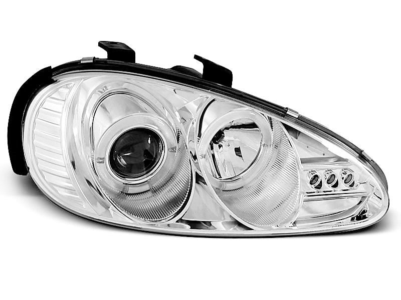 Tuning-Tec LED Angel Eyes Scheinwerfer für Mazda MX3 91-98 chrom