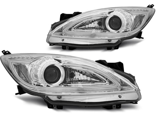 Tuning-Tec LED Tagfahrlicht Scheinwerfer für Mazda 3 09-13 chrom