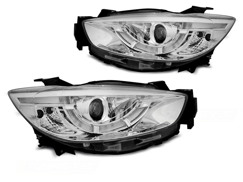 Tuning-Tec LED Tagfahrlicht Scheinwerfer für Mazda CX5 11-15 chrom