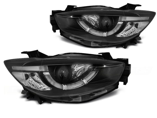 Tuning-Tec Xenon LED Tagfahrlicht Scheinwerfer für Mazda CX5 11-15 schwarz