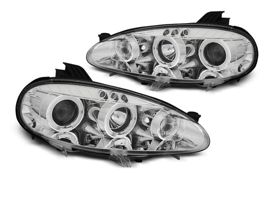 Tuning-Tec LED Angel Eyes Scheinwerfer für Mazda MX5 01-05 chrom
