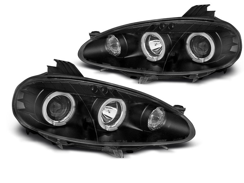 Tuning-Tec LED Angel Eyes Scheinwerfer für Mazda MX5 01-05 schwarz