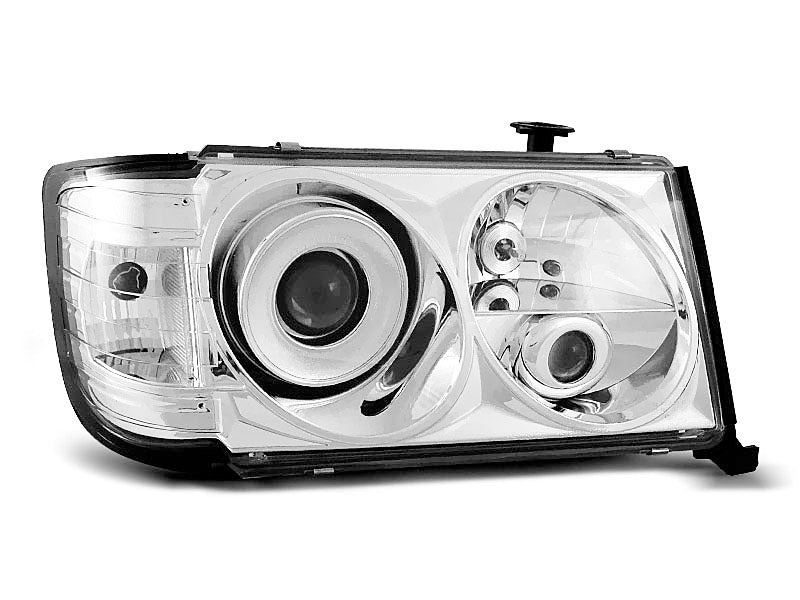 Tuning-Tec Klarglas Scheinwerfer für Mercedes Benz E-Klasse W124 85-93 chrom