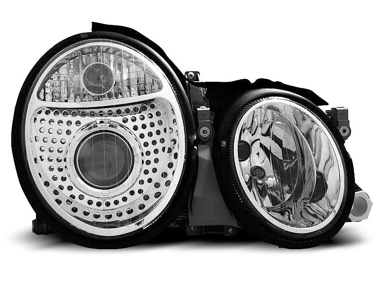 Tuning-Tec Klarglas Scheinwerfer für Mercedes Benz CLK W208 97-02 chrom