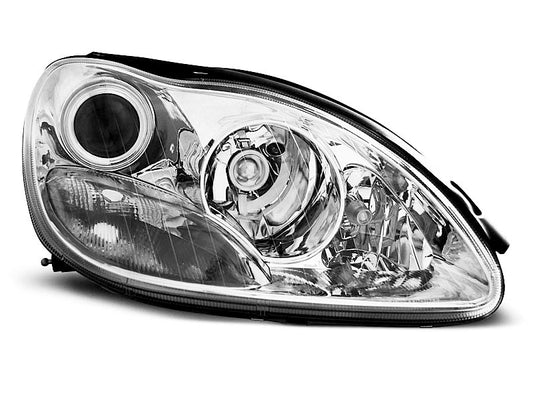 Tuning-Tec Klarglas Scheinwerfer für Mercedes Benz S-Klasse W220 98-05 chrom
