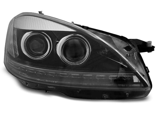 Tuning-Tec Xenon LED Tagfahrlicht Scheinwerfer für Mercedes Benz S-Klasse W221 05-09 schwarz