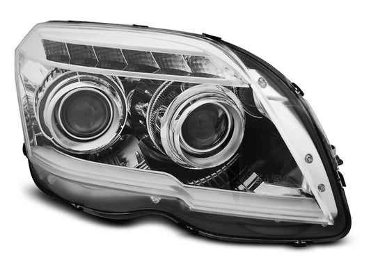 Tuning-Tec LED Tagfahrlicht Scheinwerfer für Mercedes Benz GLK X204 08-12 chrom