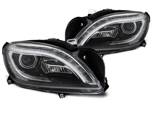 Tuning-Tec LED Tagfahrlicht Scheinwerfer für Mercedes Benz ML W166 11-15 schwarz