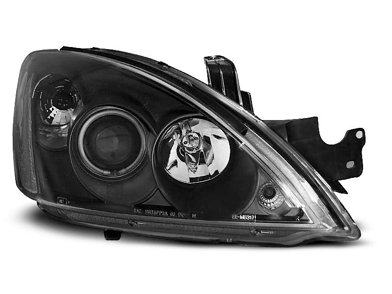 Tuning-Tec CCFL Angel Eyes Scheinwerfer für Mitsubishi Lancer VII 04-07 schwarz