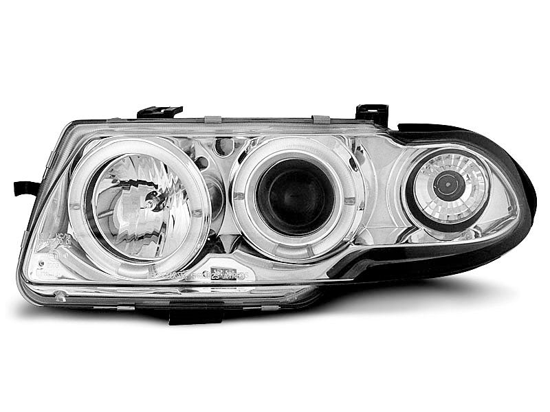 Tuning-Tec LED Angel Eyes Scheinwerfer für Opel Astra F 91-94 chrom