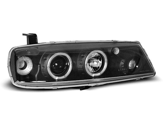 Tuning-Tec LED Angel Eyes Scheinwerfer für Opel Calibra 90-97 schwarz
