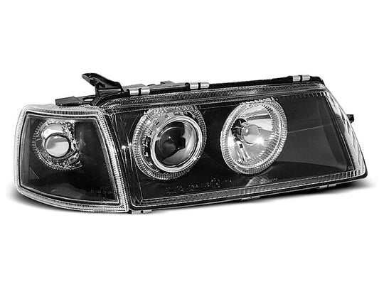 Tuning-Tec Angel Eyes Scheinwerfer für Opel Vectra A 88-95 schwarz