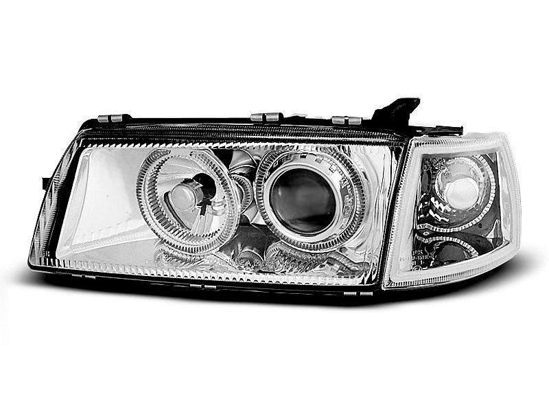 Tuning-Tec LED Angel Eyes Scheinwerfer für Opel Vectra A 88-95 chrom