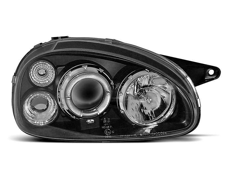 Tuning-Tec LED Angel Eyes Scheinwerfer für Opel Corsa B 93-00 schwarz