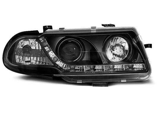 Tuning-Tec LED Tagfahrlicht Scheinwerfer für Opel Astra F 94-97 schwarz