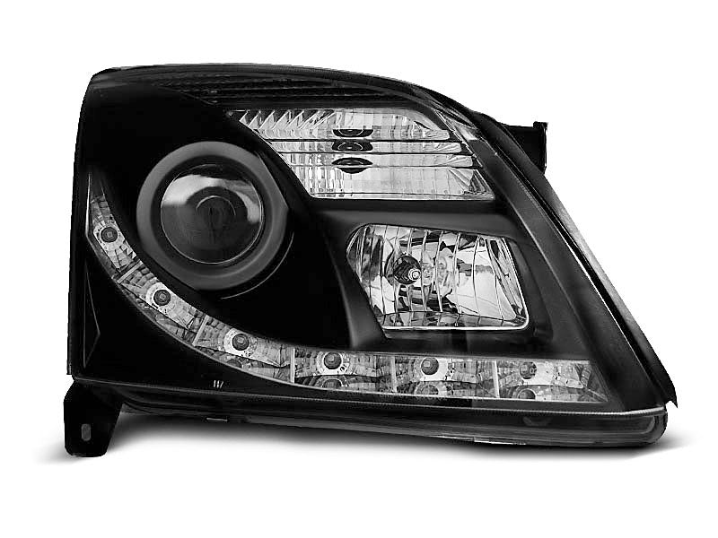 Tuning-Tec LED Tagfahrlicht Scheinwerfer für Opel Vectra C / Signum 02-05 schwarz