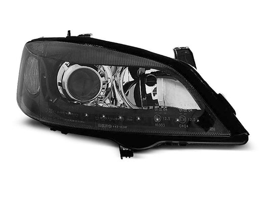 Tuning-Tec LED Tagfahrlicht für Scheinwerfer Opel Astra G 98-04 schwarz