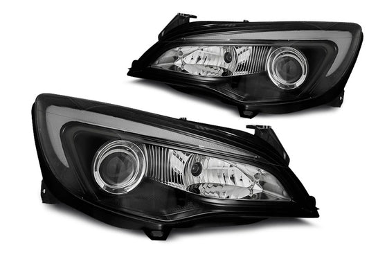 Tuning-Tec LED Tagfahrlicht Scheinwerfer für Opel Astra J 10-15 schwarz