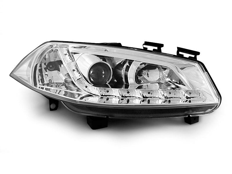 Tuning-Tec LED Tagfahrlicht Scheinwerfer für Renault Megane 2 02-05 chrom