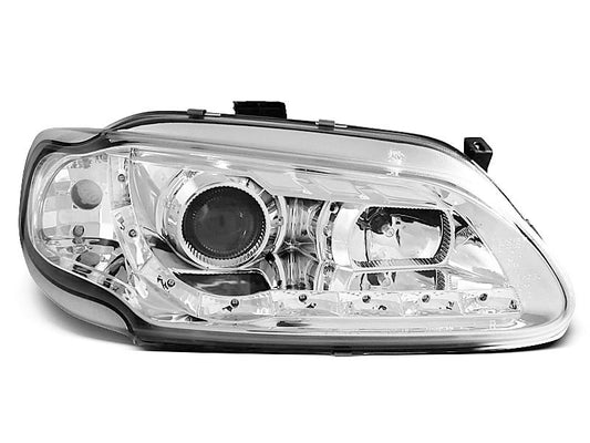 Tuning-Tec LED Tagfahrlicht Scheinwerfer für Renault Megane / Scenic 96-99 chrom