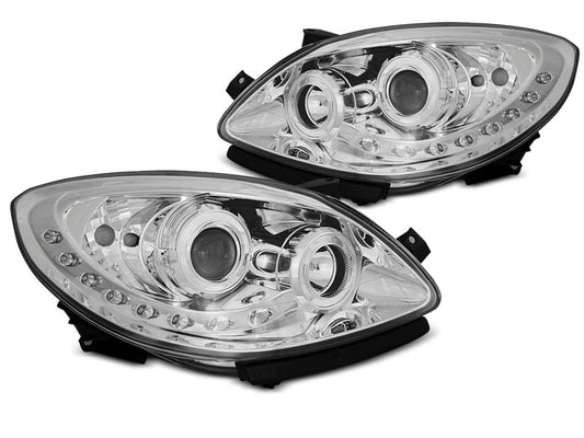 Tuning-Tec LED Tagfahrlicht Scheinwerfer für Renault Twingo 07-11 chrom
