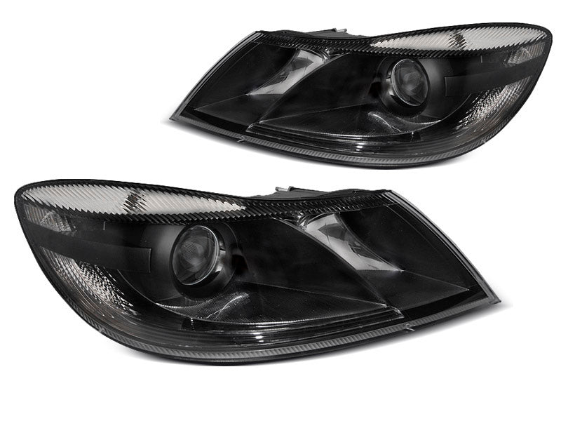 Tuning-Tec Xenon Klarglas Look Scheinwerfer für Skoda Octavia 2 (1Z Facelift) 09-12 schwarz
