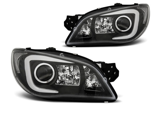 Tuning-Tec LED Tagfahrlicht Scheinwerfer für Subaru Impreza 2 Facelift (GD) 06-07 schwarz LTI