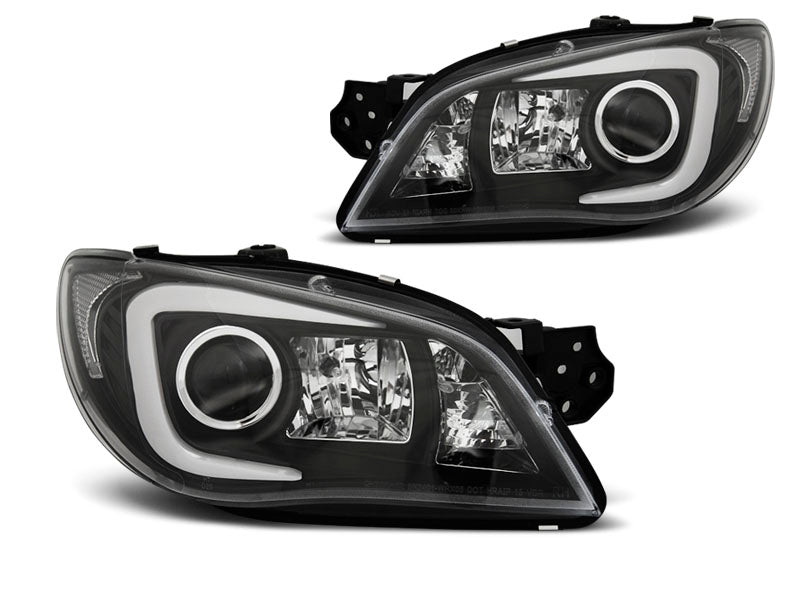Tuning-Tec Xenon LED Tagfahrlicht Scheinwerfer für Subaru Impreza 2 Facelift (GD) 06-07 schwarz LTI