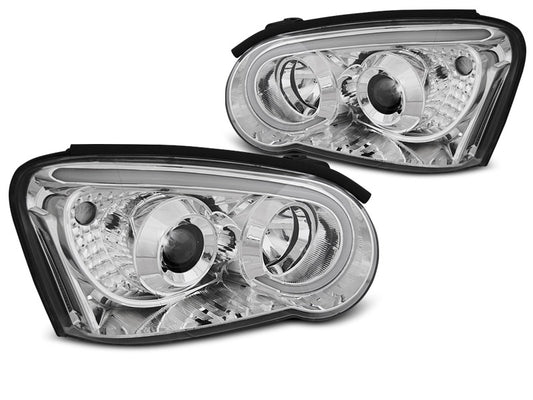 Tuning-Tec LED Tagfahrlicht Scheinwerfer für Subaru Impreza 2 Facelift (GD) 03-05 chrom