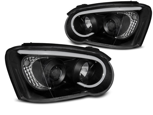 Tuning-Tec LED Tagfahrlicht Scheinwerfer für Subaru Impreza 2 Facelift (GD) 03-05 schwarz