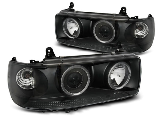Tuning-Tec Angel Eyes Scheinwerfer für Toyota Land Cruiser FJ80 90-97 schwarz